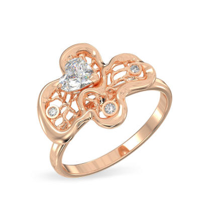 Anillo de Corylus de oro rosa