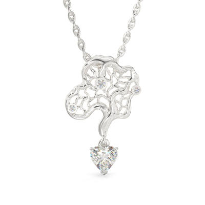 Collar de Corylus de oro blanco