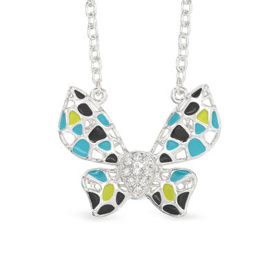 Colgante de Polilla de plata