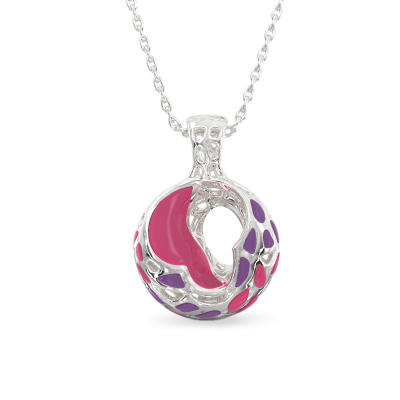 Colgante de Fantasía púrpura de plata
