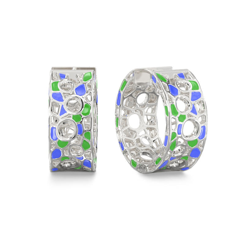 Bubbles Earrings From Silver