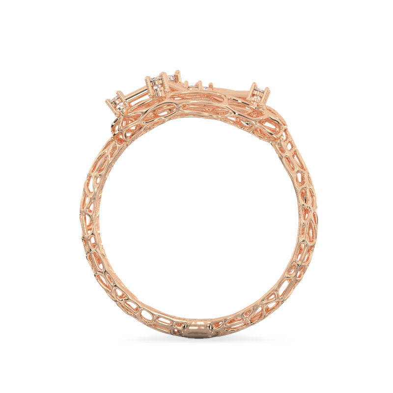 Clock Rose Gold Ring3