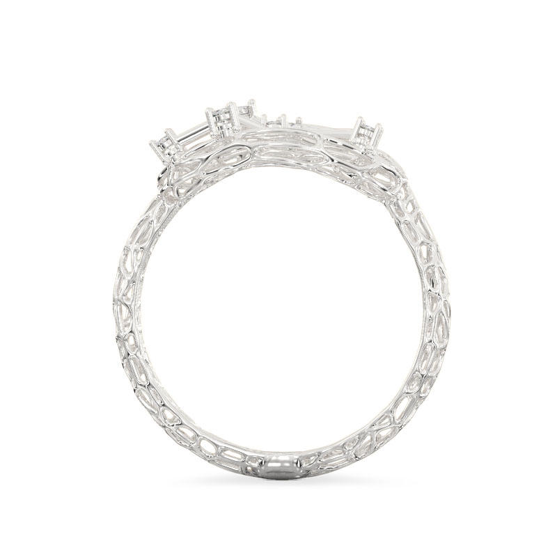 Clock White Gold Ring3