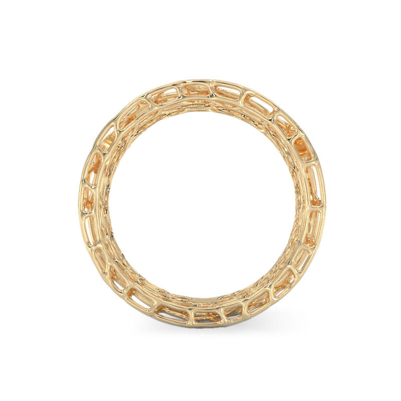 Coral Bubbles Ring From Yellow Gold3