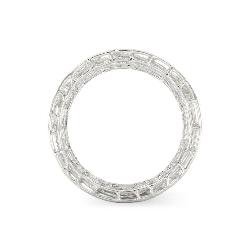 Coral Bubbles Ring With Stones From White Gold3