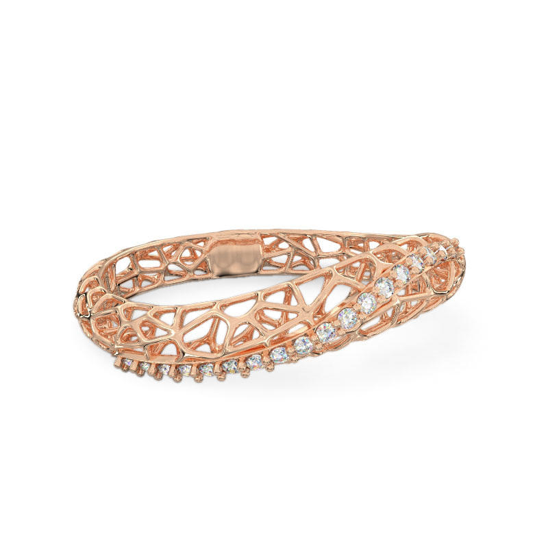 Coral Dream Ring From Rose Gold2