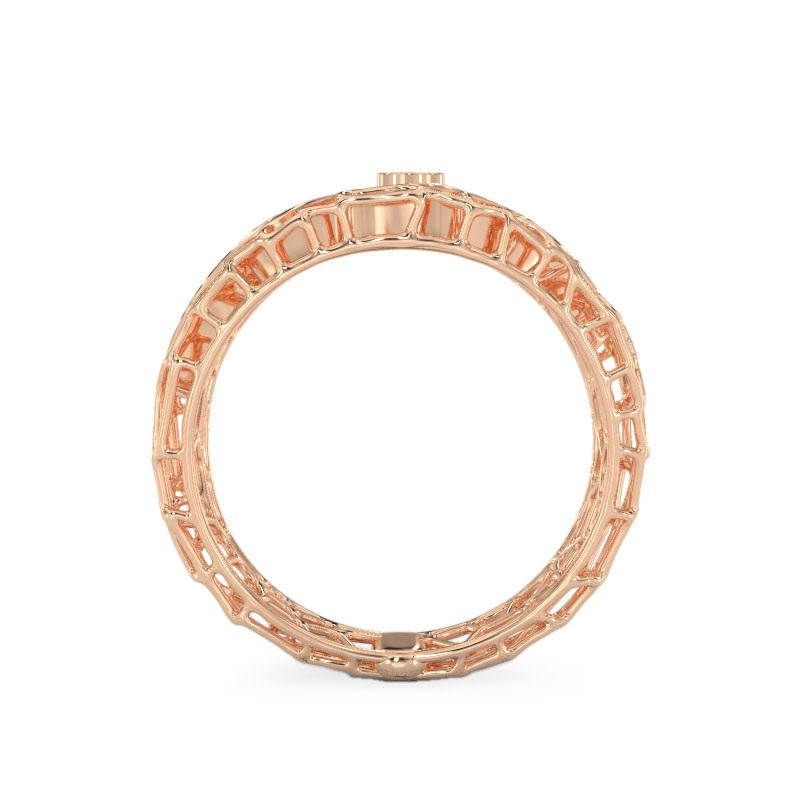 Coral Ring With Cut out From Rose Gold3