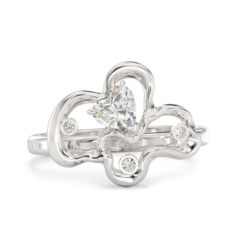 Corylus White Gold Ring 2