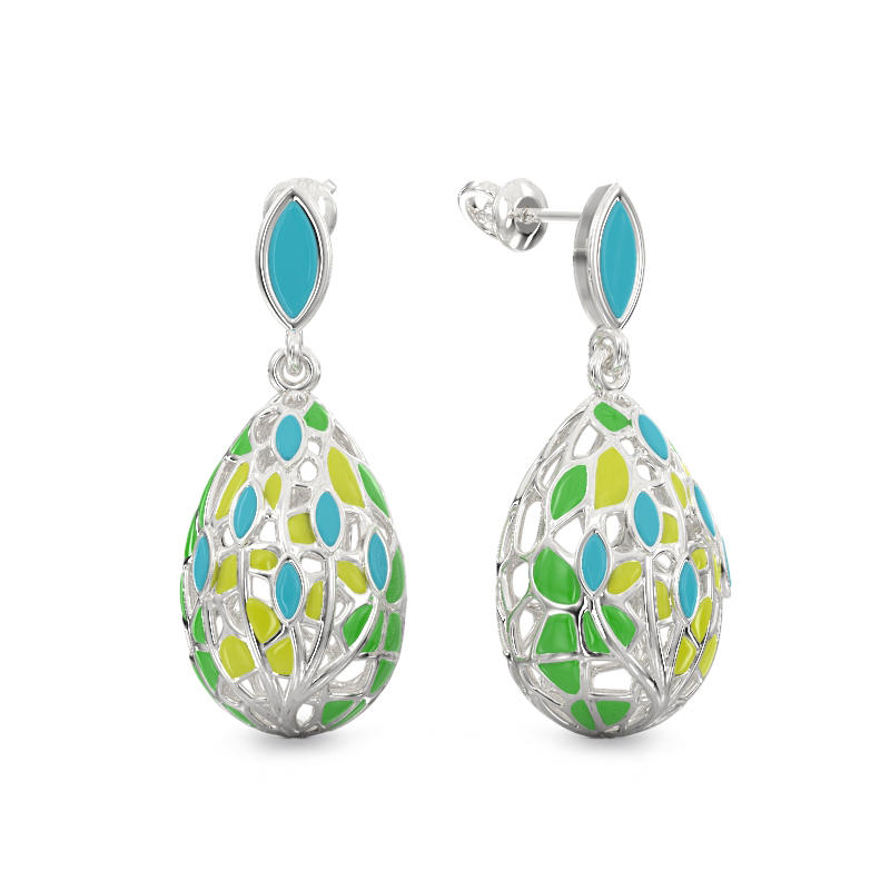 Dew Drop Earrings From Silver