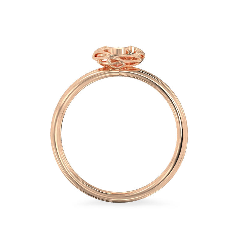 Four Leaf Rose Gold Ring3