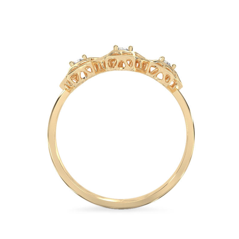 Honey Comb Gold Ring3