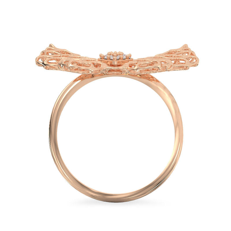 Moth Rose Gold Ring3