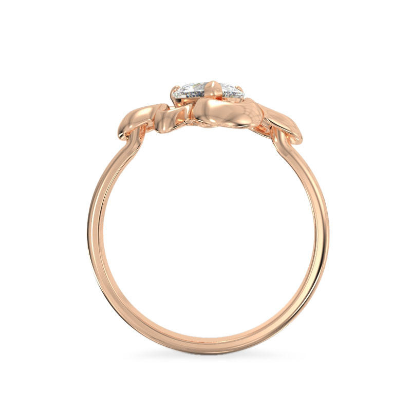Rose Gold Leaf Ring3