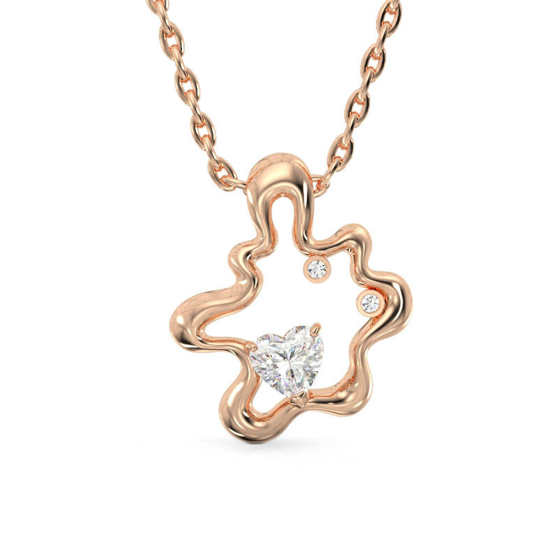 Small Cloud Rose Gold Pendant2