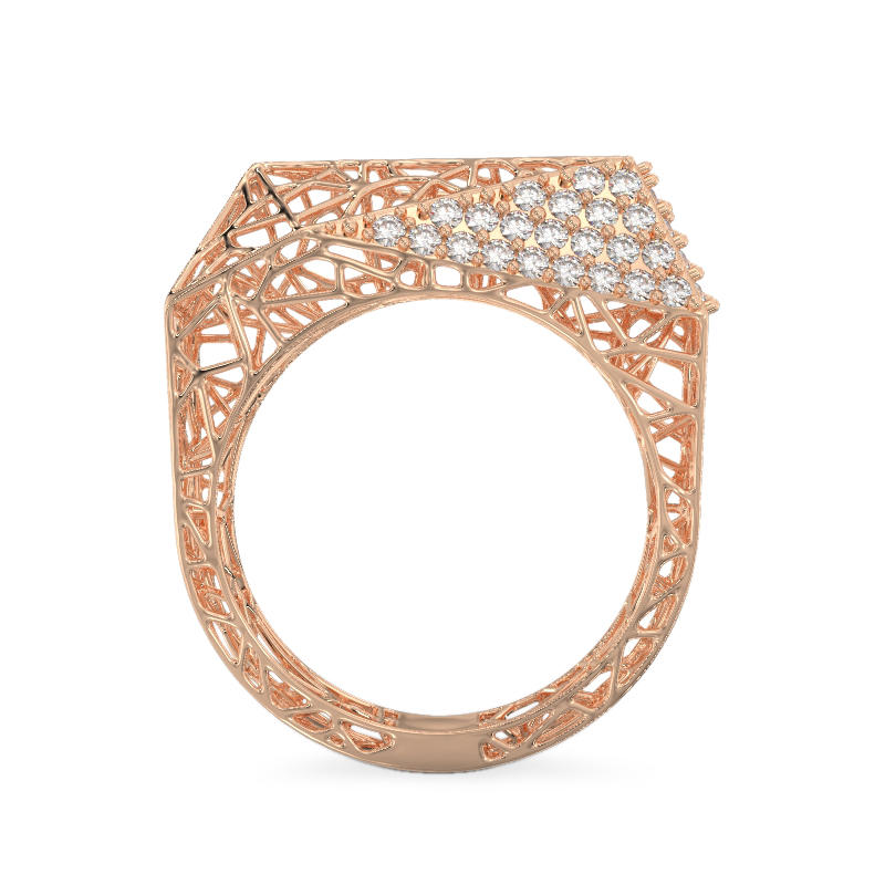 Spider Web Rose Gold Ring3