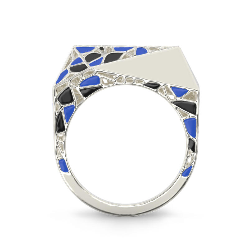 Spider Web Silver Ring 3