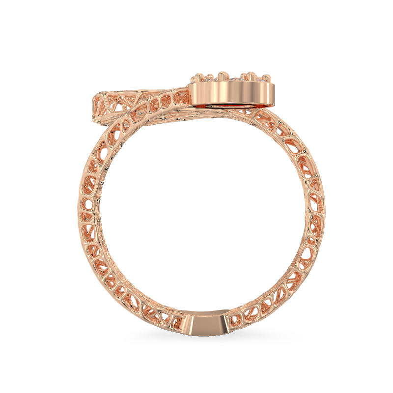 Transparent Drop Rose Gold Ring3