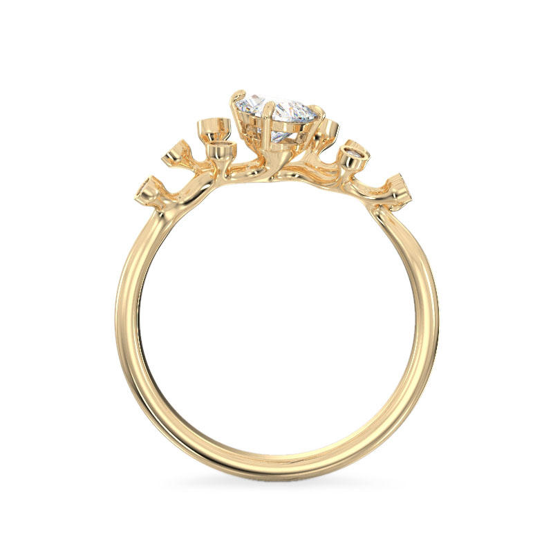 Tree Branch Yellow Gold Ring3