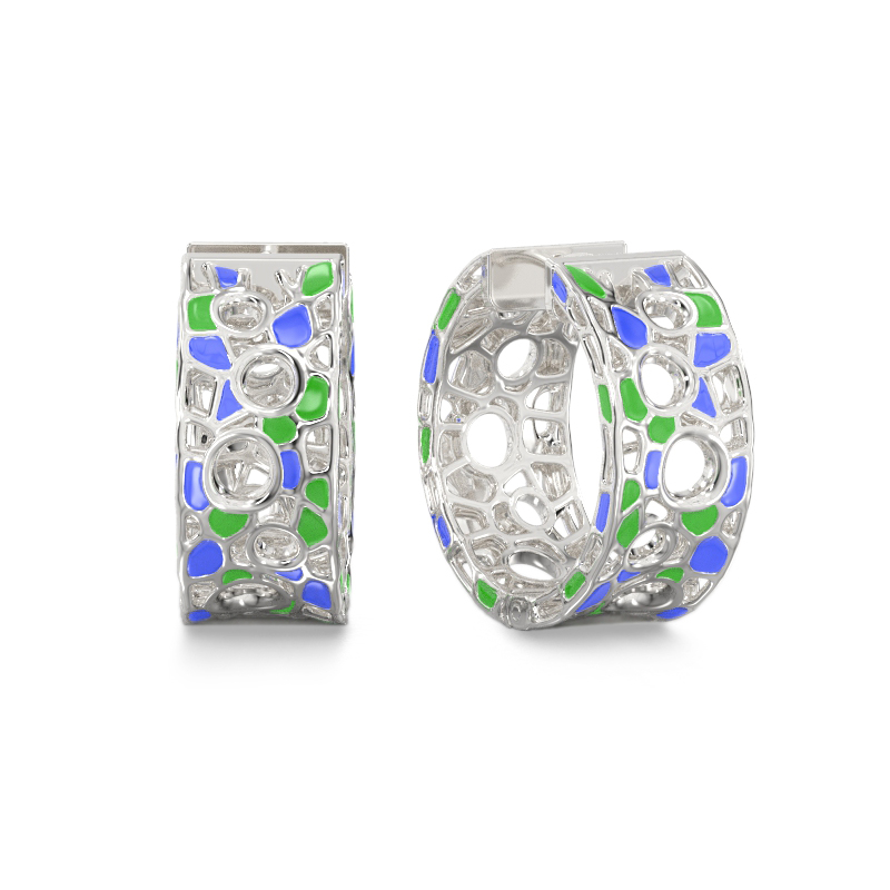 Pendientes de Burbujas de plata